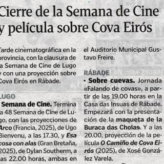 La Voz de Galicia, 26/09/2026